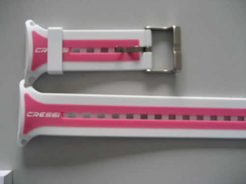 Correa ordenador Leonardo Blanco rosa